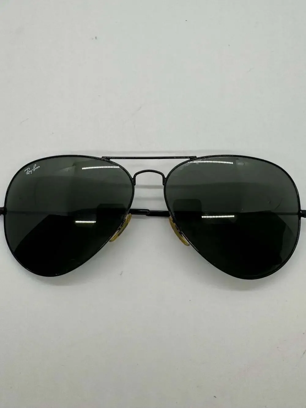 Ray-Ban RB3026 Aviator Large Metal II Sunglasses in Black with G-15 Lenses